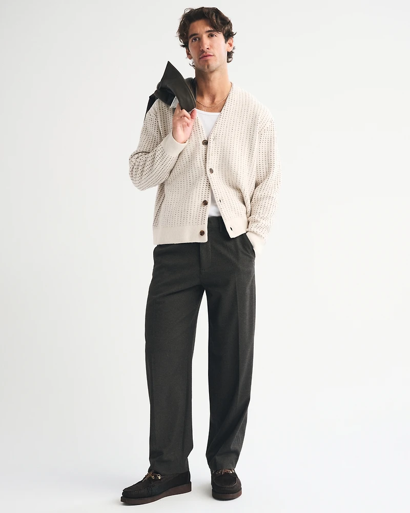 Fuzzy Animal Print Cardigan