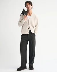 Fuzzy Animal Print Cardigan