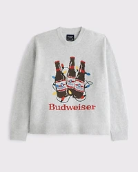 Oversized Ski Graphic Crew Sweater
