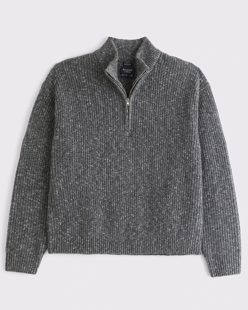 A&F Essential Half-Zip Sweater