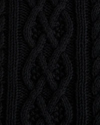 Oversized Cable Crew Sweater