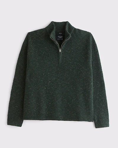 A&F Essential Half-Zip Sweater
