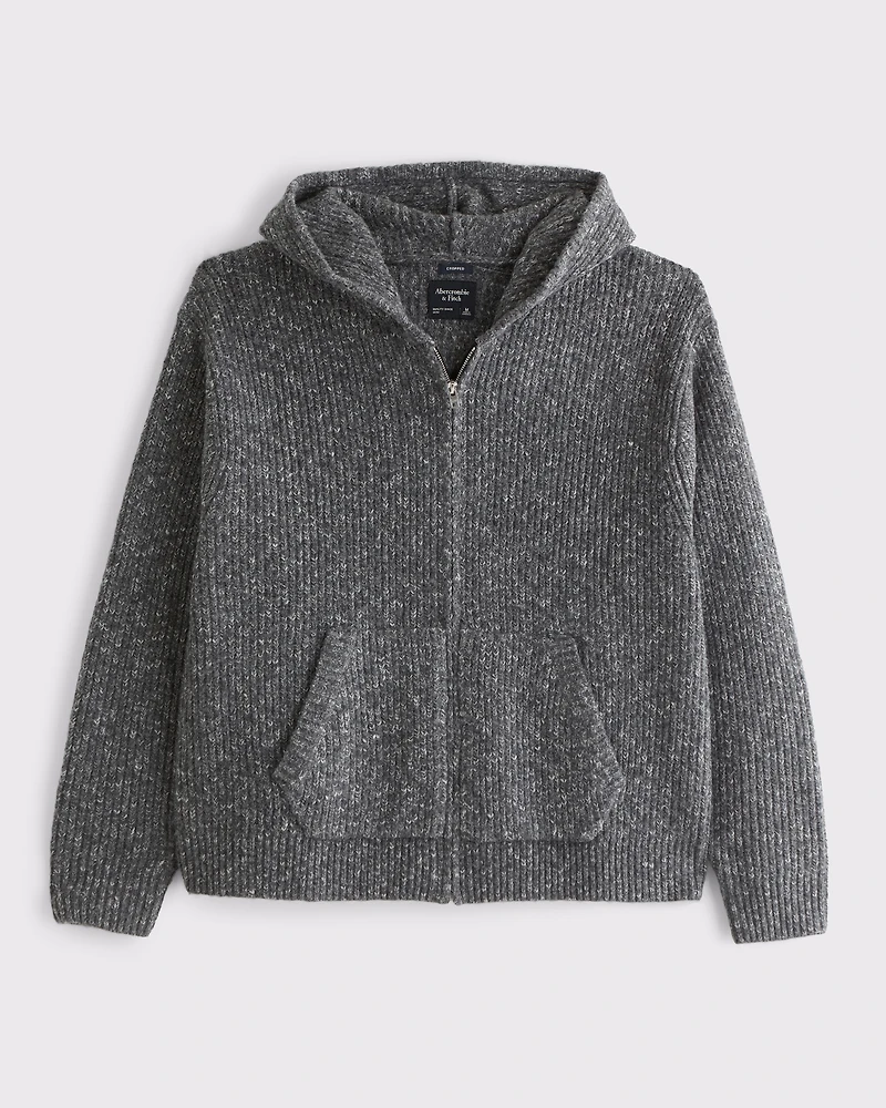 Full-Zip Hooded Sweater
