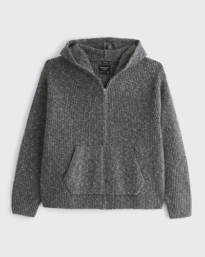 Full-Zip Hooded Sweater