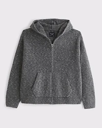 Full-Zip Hooded Sweater