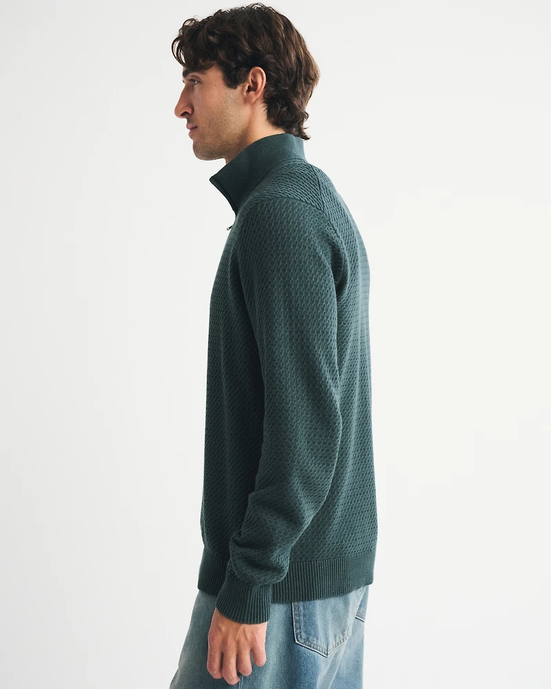 Cable Quarter-Zip Sweater