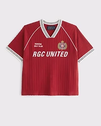 Random Golf Club Soccer Jersey-Inspired Sweater