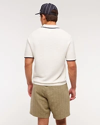 3-Button Sweater Polo