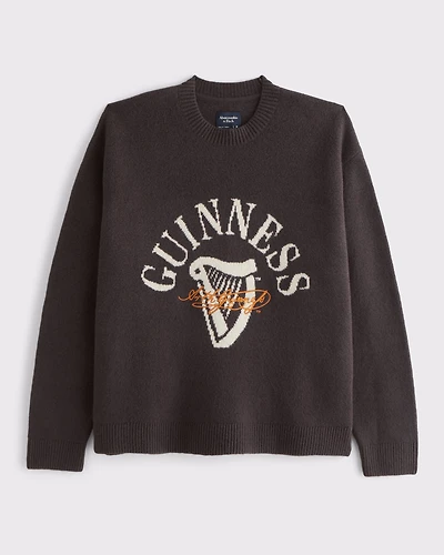 Oversized Guinness Graphic Crew Sweater