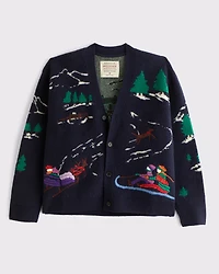 Holiday Graphic Cardigan