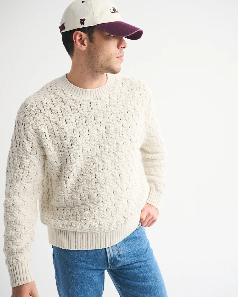 Cable Crew Sweater