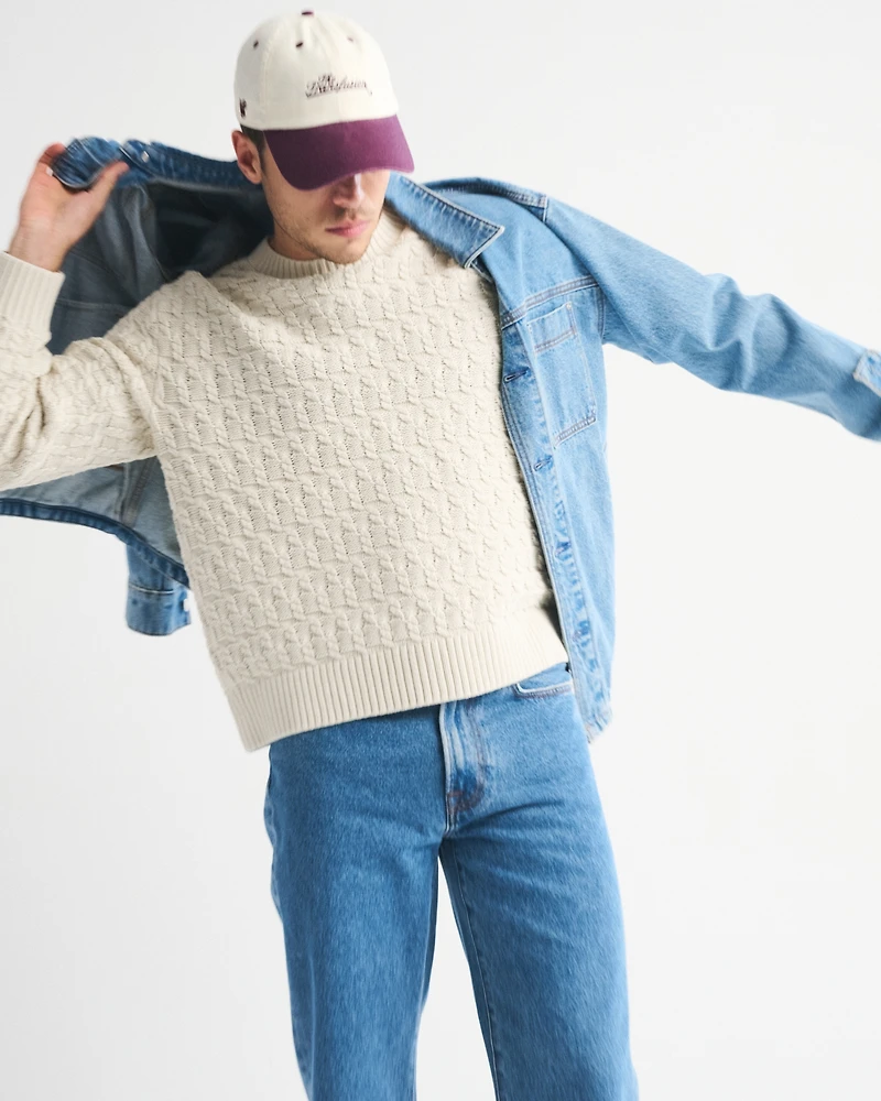Cable Crew Sweater