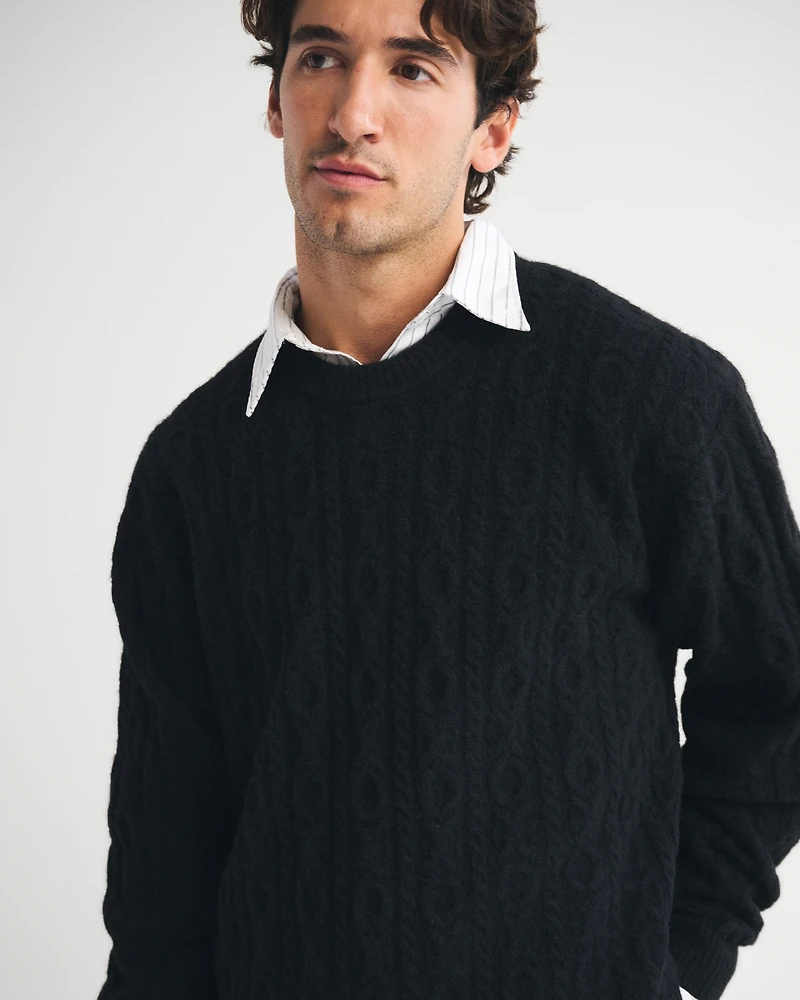 Cable Crew Sweater