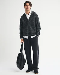 Full-Zip Hooded Sweater