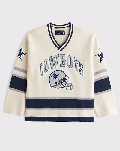 Dallas Cowboys Hockey Jersey-Inspired Sweater