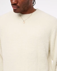 Oversized Fuzzy Crew Sweater