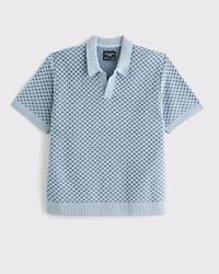Casual Johnny Collar Sweater Polo