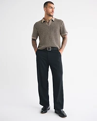 Casual Johnny Collar Sweater Polo