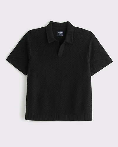 Casual Johnny Collar Sweater Polo