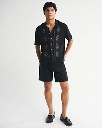 Retro-Inspired Button-Through Sweater Polo