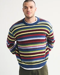 Striped Crew Sweater