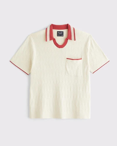 Varsity Johnny Collar Sweater Polo