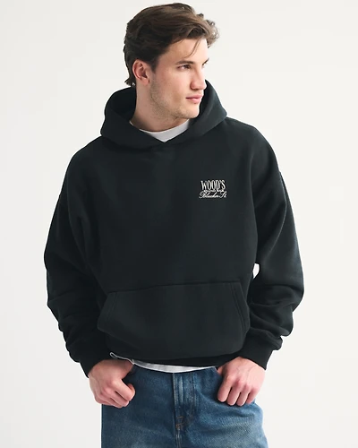 Chicago Bar Graphic Popover Hoodie