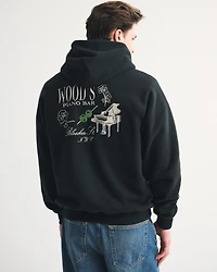 Chicago Bar Graphic Popover Hoodie