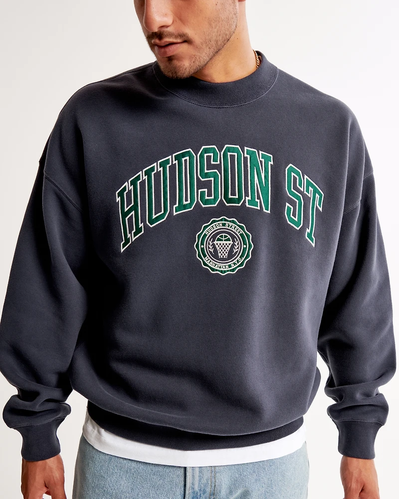 Varsity Graphic Crew Sweatshirt