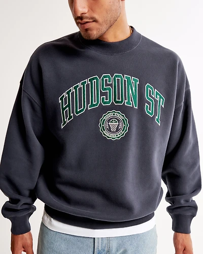 Varsity Graphic Crew Sweatshirt
