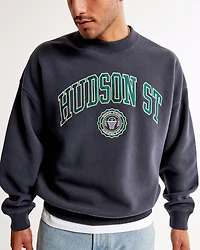 Varsity Graphic Crew Sweatshirt