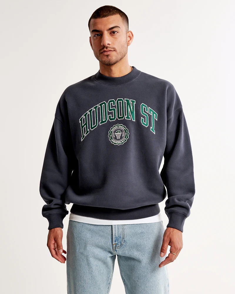 Varsity Graphic Crew Sweatshirt