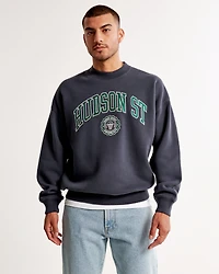 Varsity Graphic Crew Sweatshirt