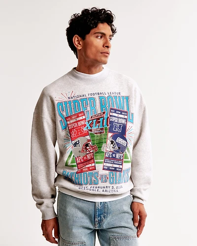 Vintage Super Bowl Graphic Crew Sweatshirt