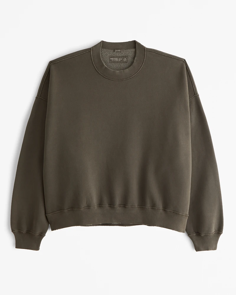 Cropped Essential Crew Sweatshirt
