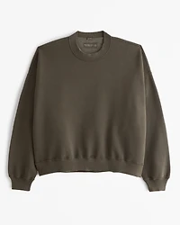 Cropped Essential Crew Sweatshirt