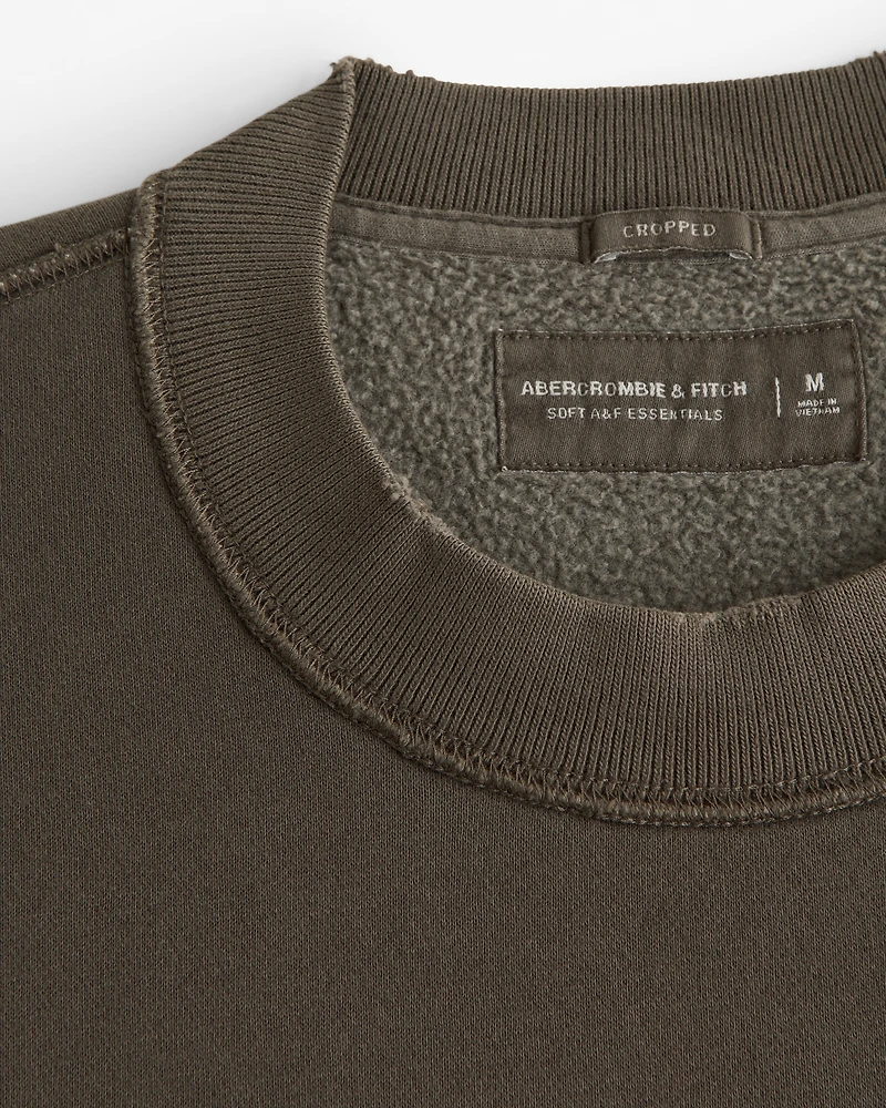 Cropped Essential Crew Sweatshirt