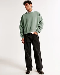 Cropped Essential Crew Sweatshirt