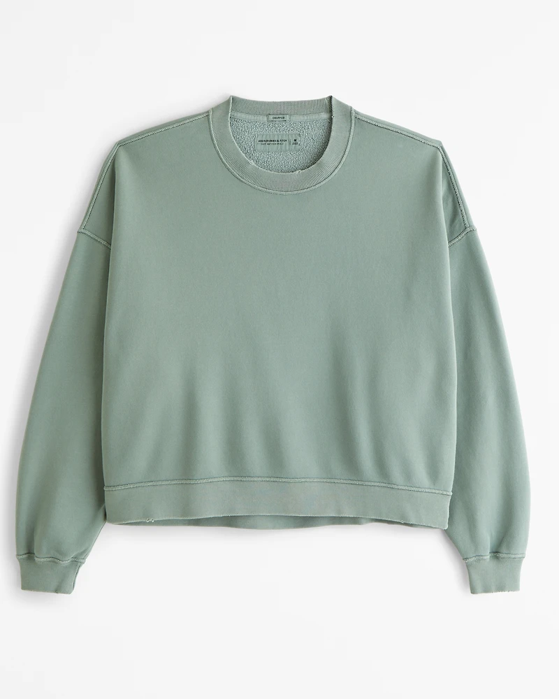 Cropped Essential Crew Sweatshirt