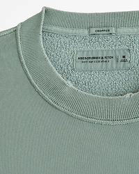 Cropped Essential Crew Sweatshirt