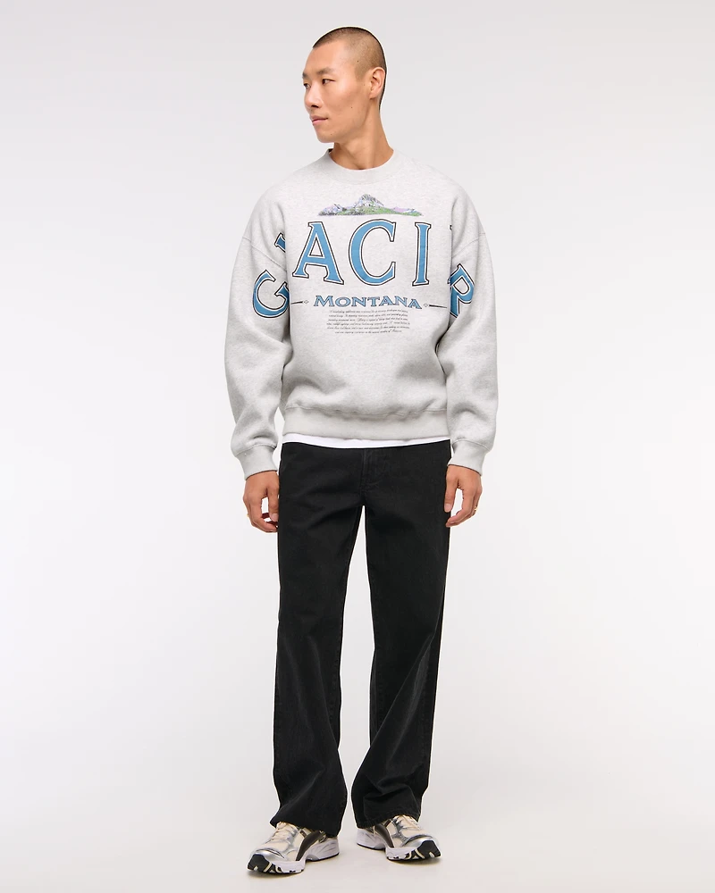 Glacier Graphic Crew Sweatshirt