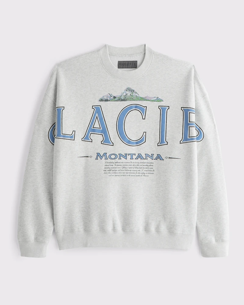Glacier Graphic Crew Sweatshirt