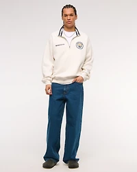 Manchester City FC Graphic Half-Zip Sweatshirt