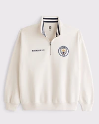 Manchester City FC Graphic Half-Zip Sweatshirt
