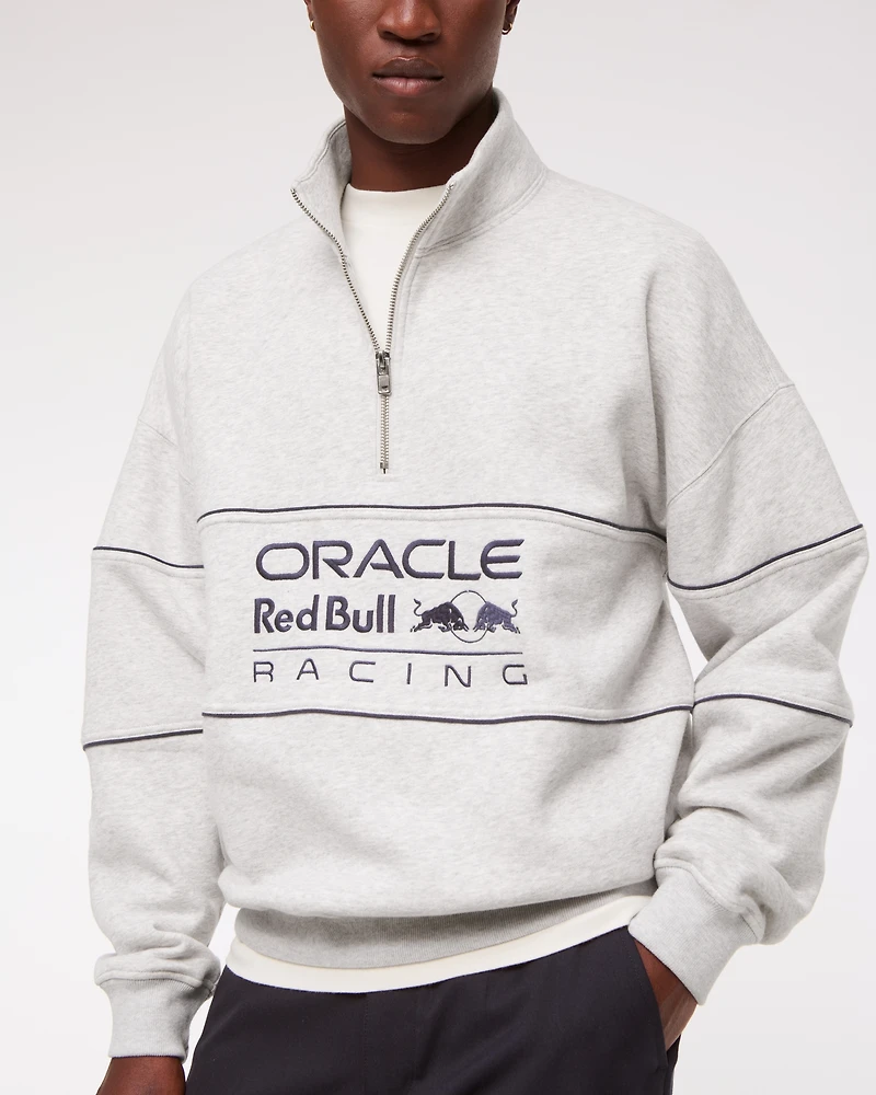 Sudadera con media cremallera y gráfico de Oracle Red Bull Racing