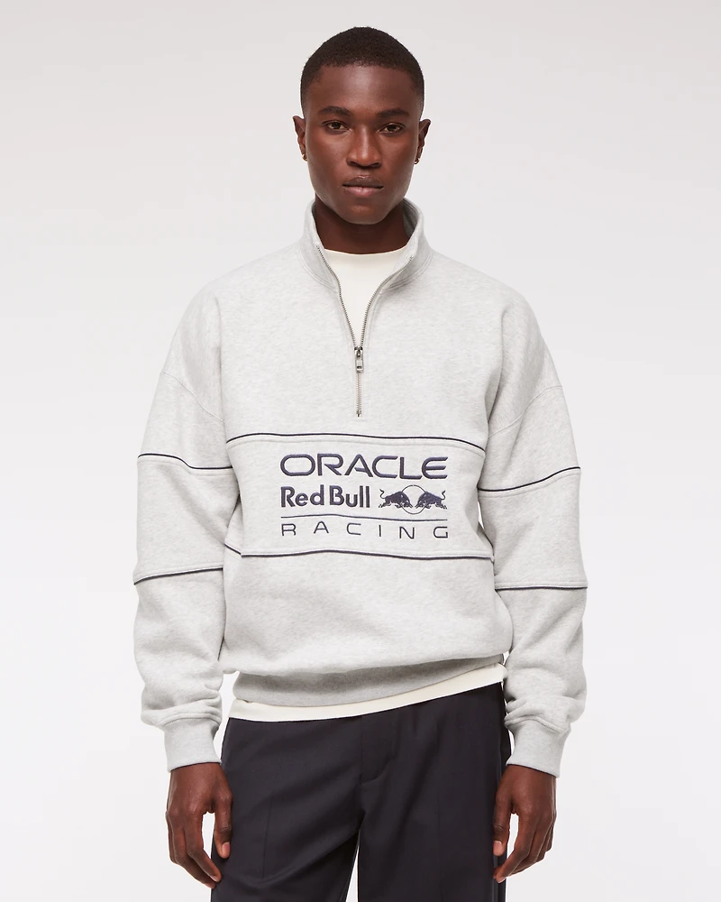 Sudadera con media cremallera y gráfico de Oracle Red Bull Racing
