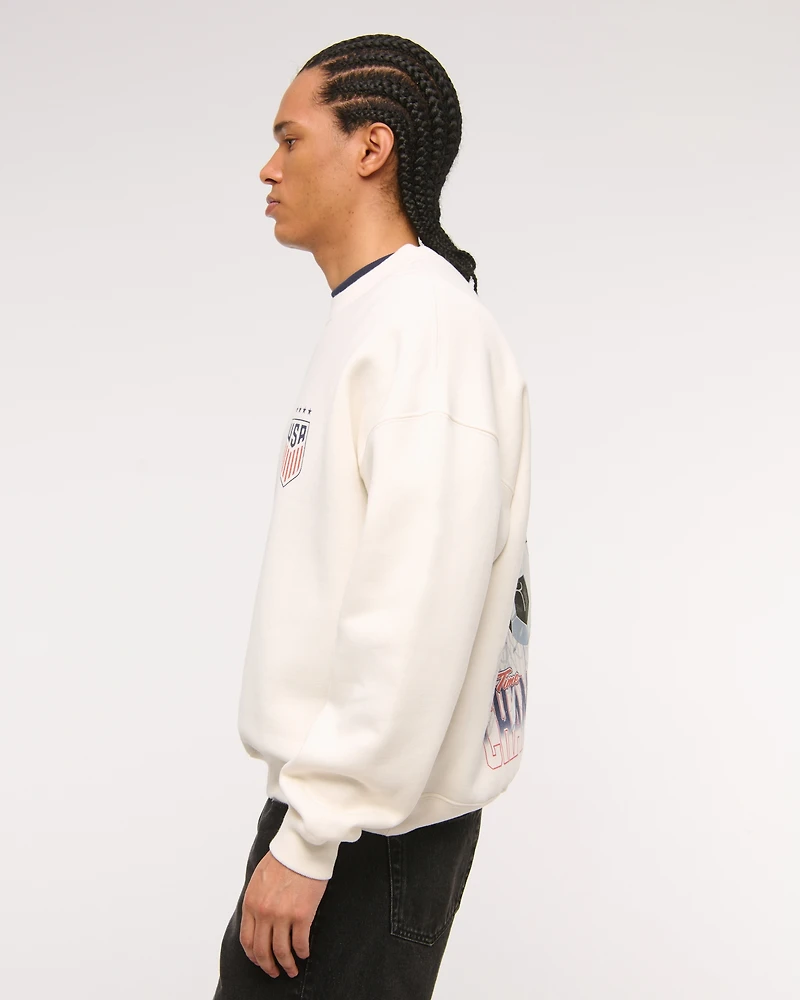 Manchester City FC Graphic Crew Sweatshirt