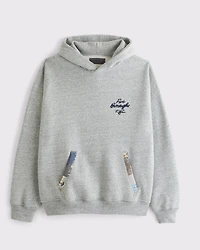 Sudadera con capucha sin cierres gráfico de Nueva York