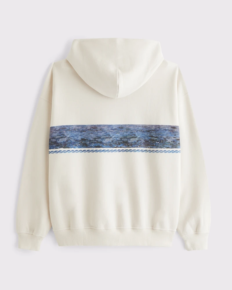 Nautical Graphic Popover Hoodie