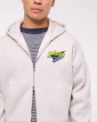 Prince Tennis Cropped Full-Zip Hoodie